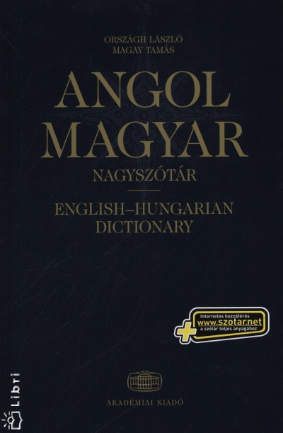 Angol - magyar nagyszótár