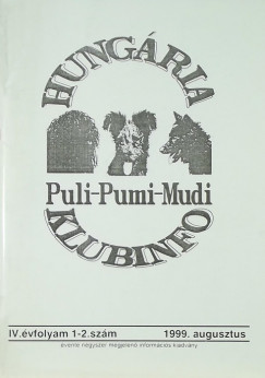 Lnger Gyrgy   (Szerk.) - Hungria Puli-Pumi-Mudi Klubinfo 1999. augusztus