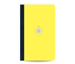 Flexbook Smartbook vonalas jegyzetfüzet sárga, 13 × 21 cm, vászongerincű kivitelben