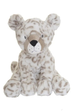 Boo Párduc, fehér/szürke nagy 27 cm plüss (Cutie Heads - Fresh Kid 3341)