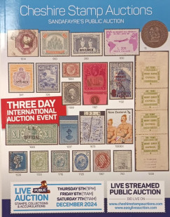 Cheshire Stamp Auctions - December 2024