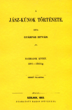 Gyrfs Istvn - A jsz-kunok trtnete III.