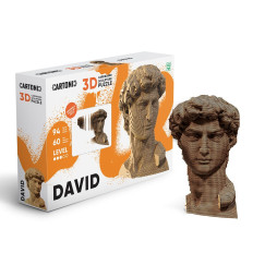 D�vid szobor 3D festhet� karton puzzle (Cartonic)