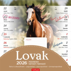 Lovak - mágneses naptár 22x22 cm - 2026