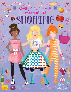 Csillogó öltöztető matricákkal - Shopping