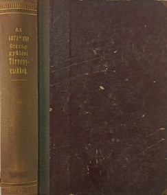 Az 1871-ik évi törvények gyűjteménye