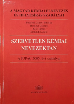 Szervetlen kémiai nevezéktan