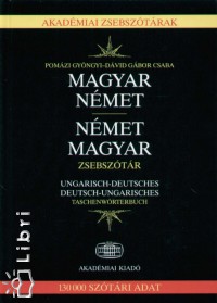 Dvid Gbor Csaba - Pomzi Gyngyi - Magyar - nmet, nmet - magyar zsebsztr