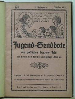 Jugend-Sendbote des gttlichen Herzens Jesu 1929/30