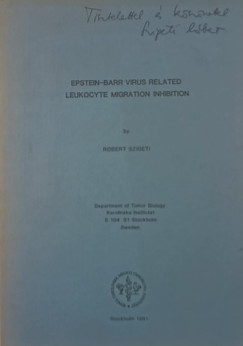 Szigeti Rbert - Epstein-Barr virus related leukocyte migration inhibition - dediklt