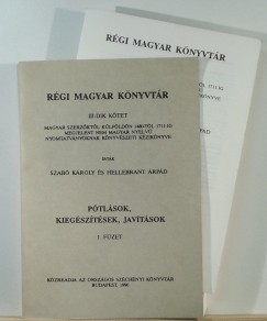 Hellebrant rpd - Szab Kroly - Rgi magyar knyvtr III-dik ktet 1-4.
