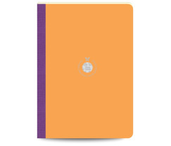 Flexbook Smartbook vonalas jegyzetfüzet narancssárga, 17 × 24 cm, vászongerincű kivitelben