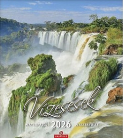 Vízesések falinaptár - 30x34 cm - 2026