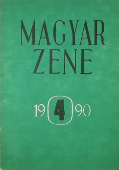 Magyar Zene XXXI. vf. 4. szm
