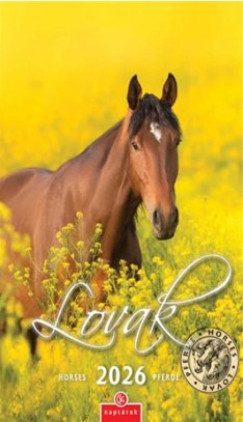Lovak falinaptár - 21x32 cm - 2026