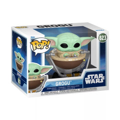 Star Wars Mandalorian - Bébi Yoda bölcsöben figura Funko POP! #823