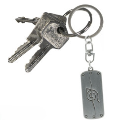 Naruto Shippuden- Áthúzott Konoha szinbólumos kulcstartó