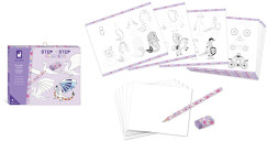 L�p�sr�l l�p�sre rajzol�s Fantasy 20 f�le +7 �ves kort�l