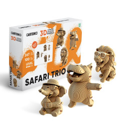 Safari tri� 3D festhet� fapuzzle (Cartonic)