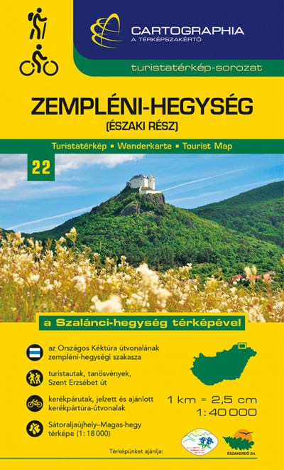  - Zemplén-hegység (északi rész) turistatérkép