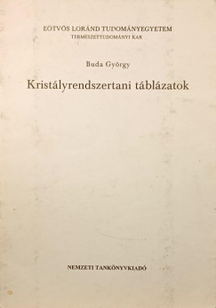 Buda Gyrgy - Kristlyrendszertani tblzatok