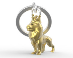 Orozlán, arany - Kulcstartó