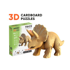 Triceratops d�n�s 3D festhet� karton puzzle (Cartonic)