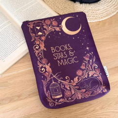 Bordó Books, stars & magic könyvtok XXL