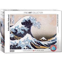 Katsushika Hokusai - Nagy Hullám Kanagawánál , 1000 db-os puzzle (EUROGRAPHICS, 6000-1545)