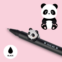 Panda figurás, zselés toll fekete tintával (LEGAMI - LOVELY FRIENDS, 0,5 mm, cserélhető figura)