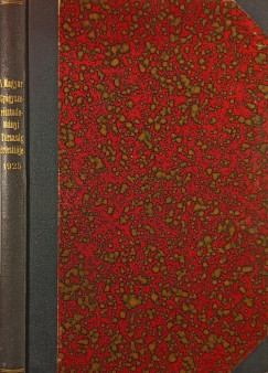 Dr. Liptk Pl  (Szerk.) - A Magyar Gygyszersztudomnyi Trsasg rtestje 1925