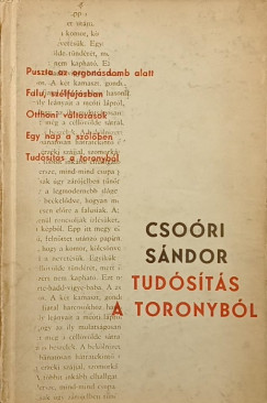 Cso�ri S�ndor - Tud�s�t�s a toronyb�l