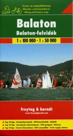 Balaton - Balaton-felvidk turistatrkp (AK 1002)