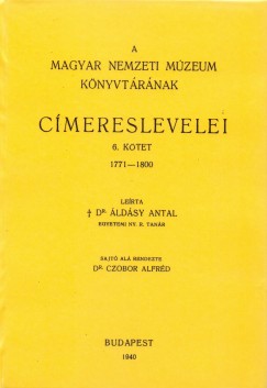 ldsy Antal - A Magyar Nemzeti Mzeum knyvtrnak cmereslevelei VI. 1771-1800.