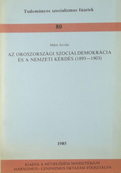 Mt Istvn - Az Oroszorszgi szocildemokrcia s a nemzeti krds