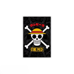 One Piece:  Szalmakalapos koponya m�gnes