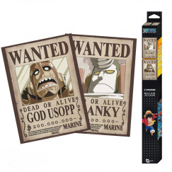 One Piece - Usopp �s Franky k�r�z�si plak�t poszter szett