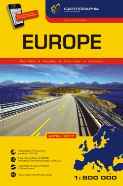 Eurpa atlasz kttt 2016/2017  1:800000
