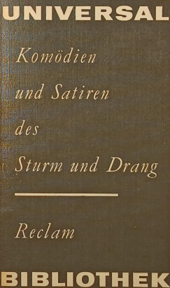 Kom�dien und Satiren des Sturm und Drang