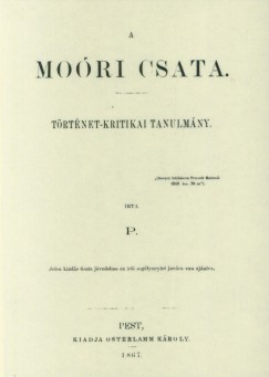 A mori csata trtnet-kritikai tanulmny