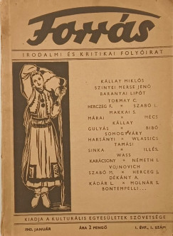 Forrás I. évf., I. szám, 1943. január
