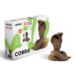 Kobra 3D festhető karton puzzle (Cartonic)