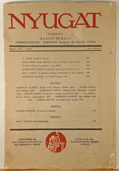 Babits Mih�ly   (Szerk.) - Nyugat- 1941. j�lius 1