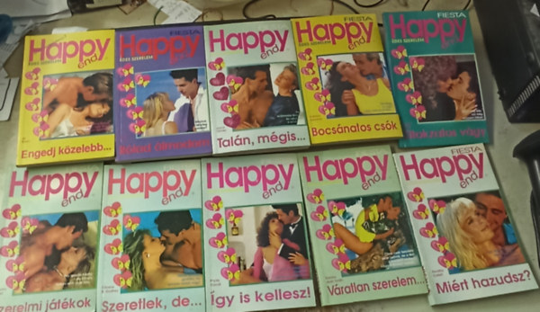 Joyce Varney, Jill Brady, Nadja Bride, Tbb szerz Kathryn Edwards - 10 db Happy end: Engedj kzelebb... +Rlad lmodom +Taln,mgis +Bocsnatos csk +Titokzatos vgy +Szerelmi jtkok +Szeretlek, de +gy is kellesz! +Vratlan szerelem... +Mirt hazudsz?