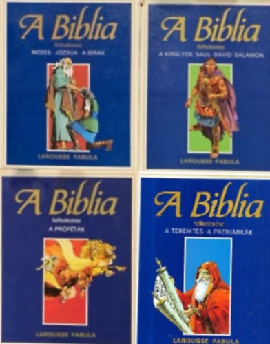 Michel de France, tienne Dahler, Havas Fanny  Rig Bla (ford.), Pr Judit (lektor), Kovcs Mikls (lektor) - A Biblia felfedezse: I-IV. (szvetsg: A teremts - A Ptrirkk - Jzsua - A Brk - A kirlyok - Saul-Dvid - Salamon - A prftk) Sznes kpregny