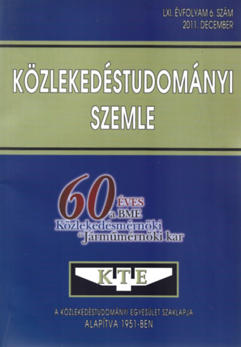 Kzlekedstudomnyi Szemle 2011. december