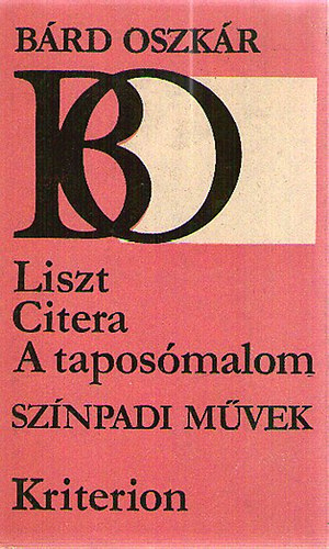 Bárd Oszkár - Liszt-Citera-A taposómalom