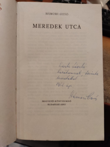 H�mori Ott� - Meredek utca