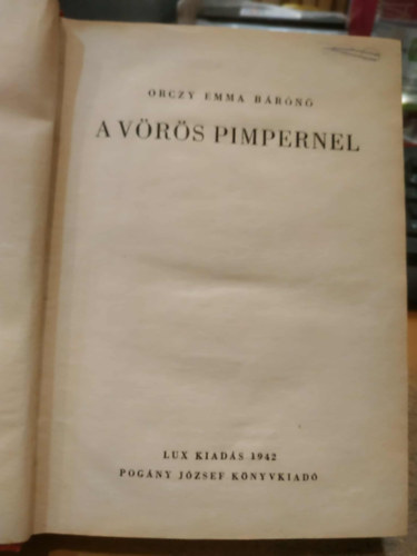 Orczy Emma Brn - A vrs Pimpernel