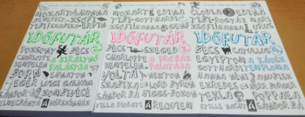 Jeli Viktória, Tasnádi István, Vészits Andrea Gimesi Dóra - Időfutár sorozat: 1-3.: A körző titka + A királynő palástja . + A próbák palotája